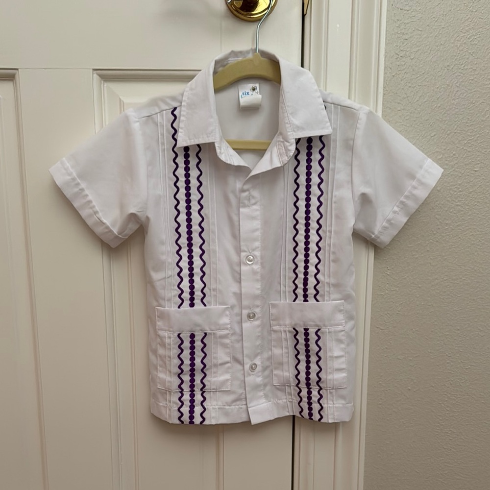 Boys Guayabera by Six Honeybees